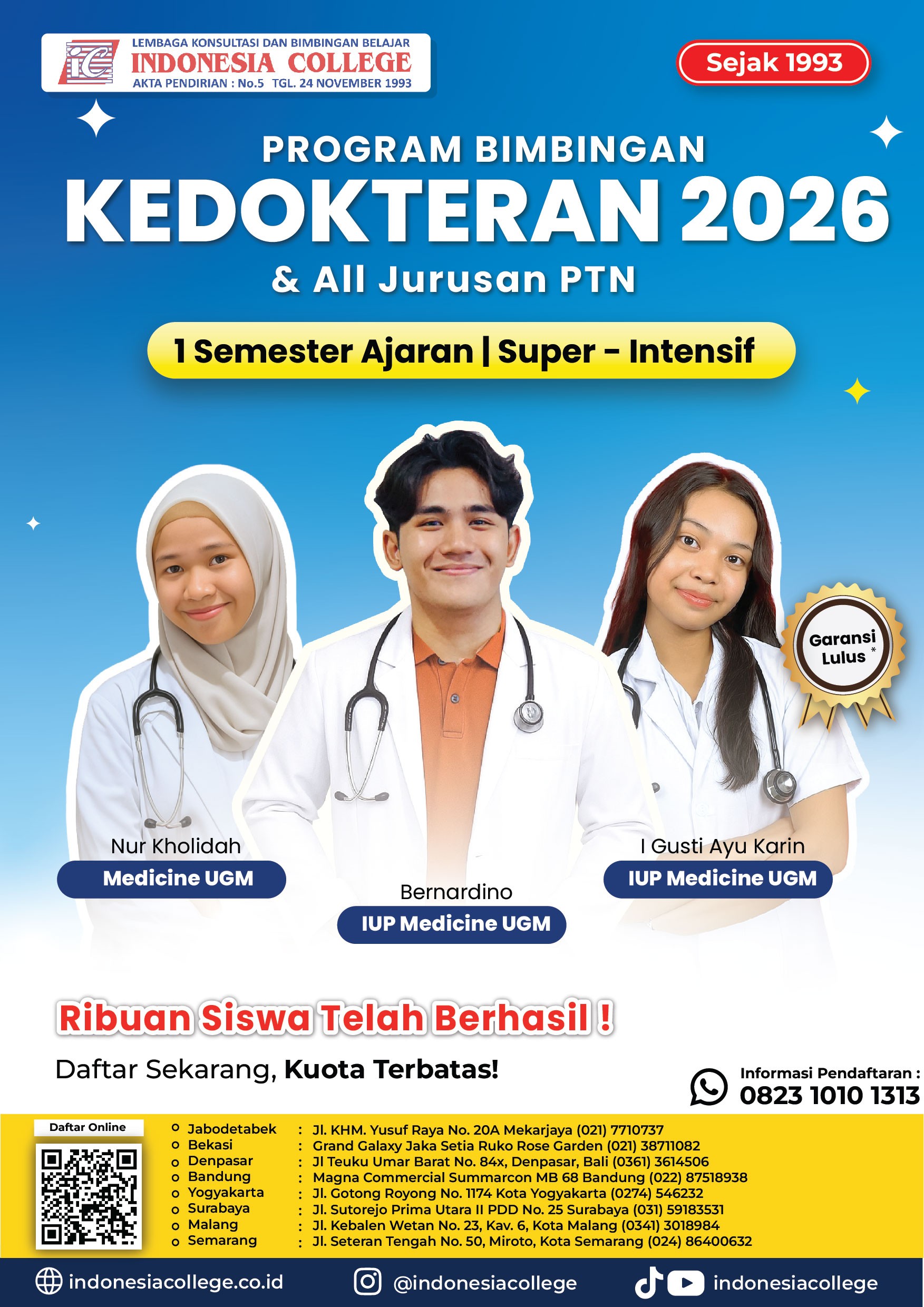 Bimbel Kedinasan 2026 - Akselerasi & SPRINT 