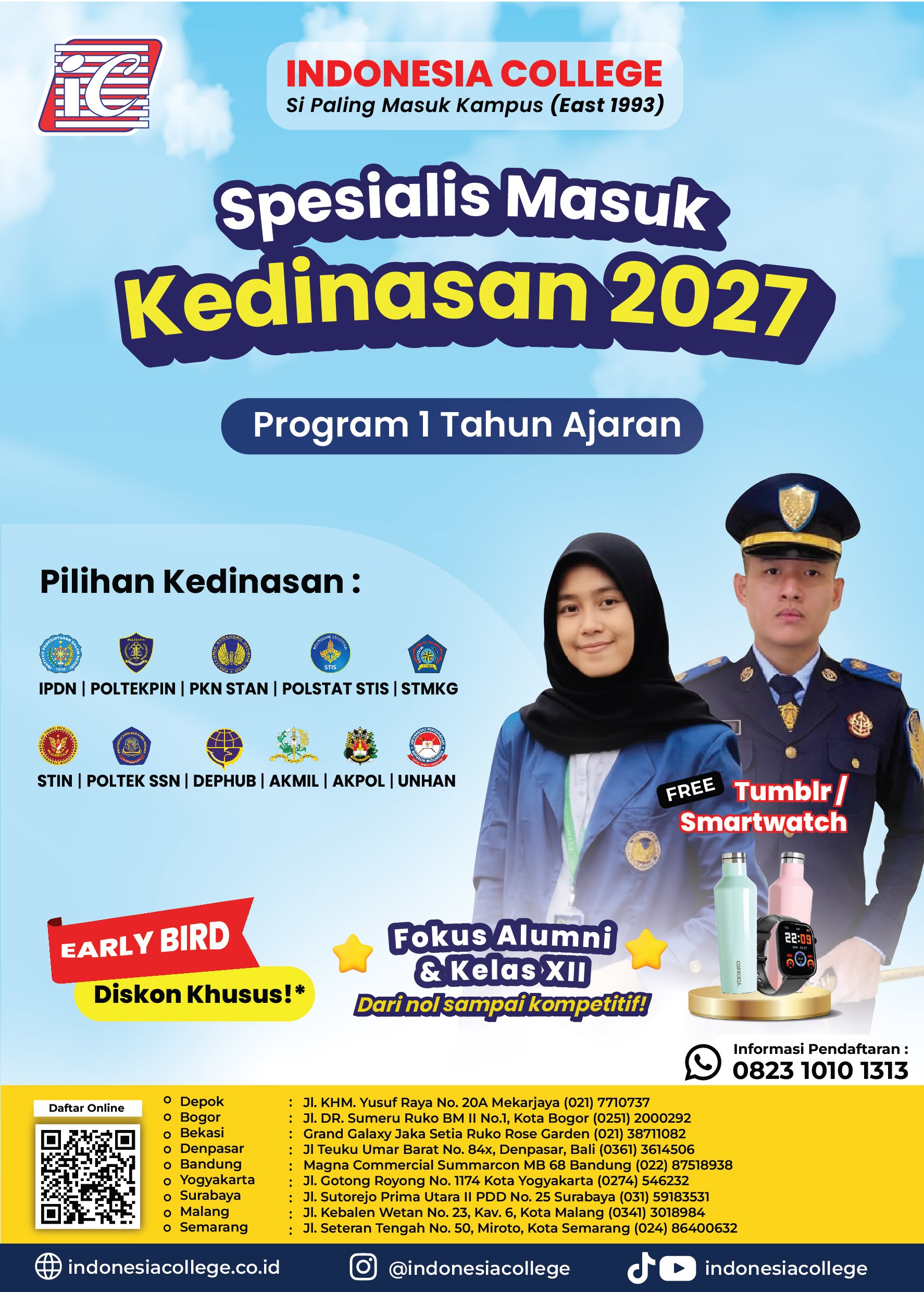 Bimbel Kedinasan 1 Tahun Ajaran 2027