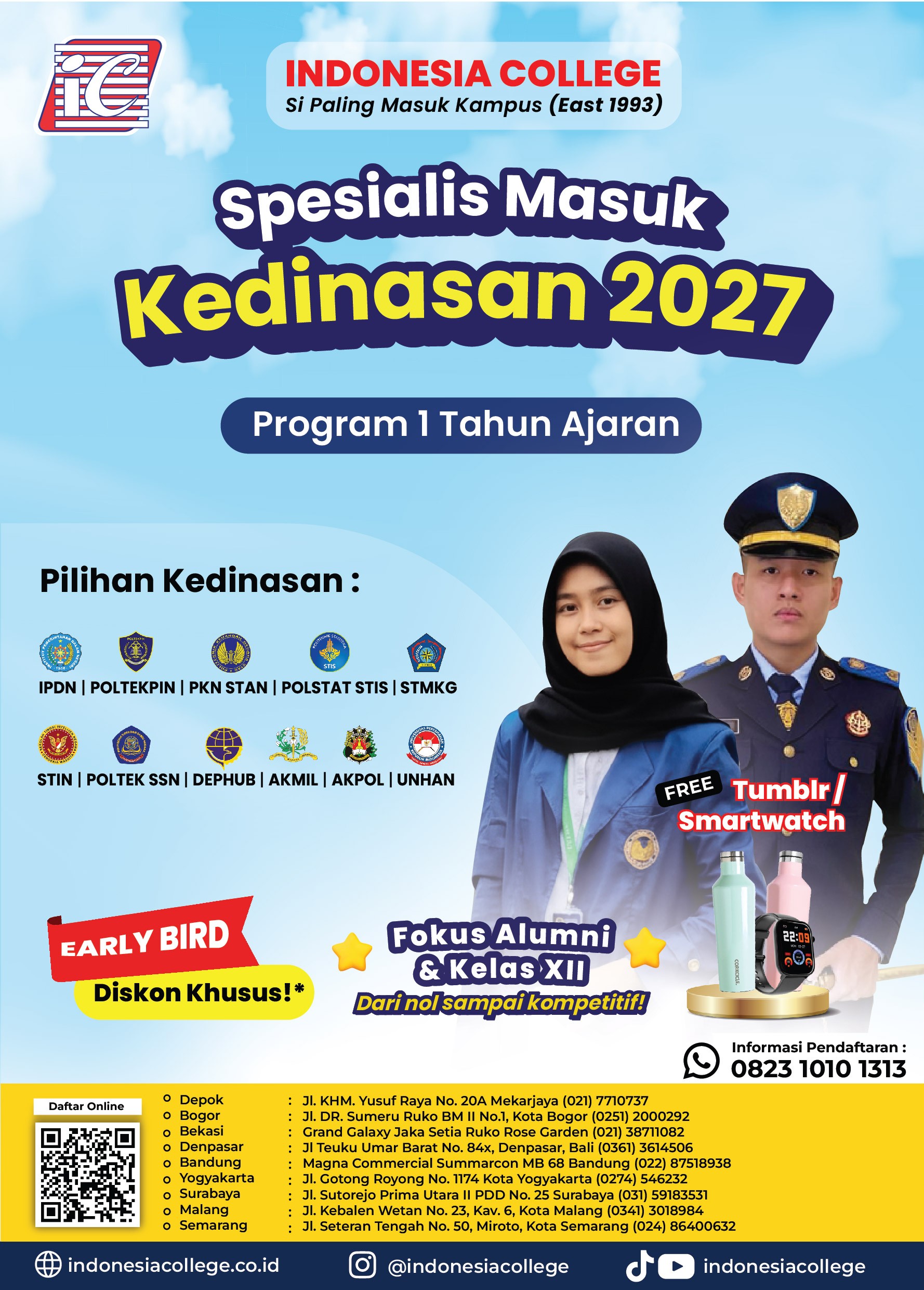 Bimbel Kedinasan 1 Tahun Ajaran 2027 